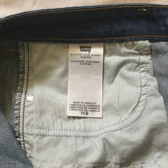 Levi’s for Brooks Brothers Demi Curve Classic Straight Leg Denim Jeans SZ 10M 30 - Picture 12 of 15